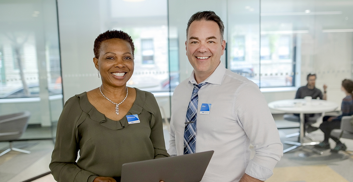 ATB staff smiling